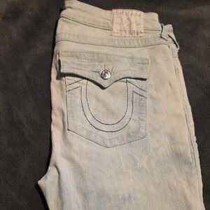 True Religion Light Blue Denim Jeans